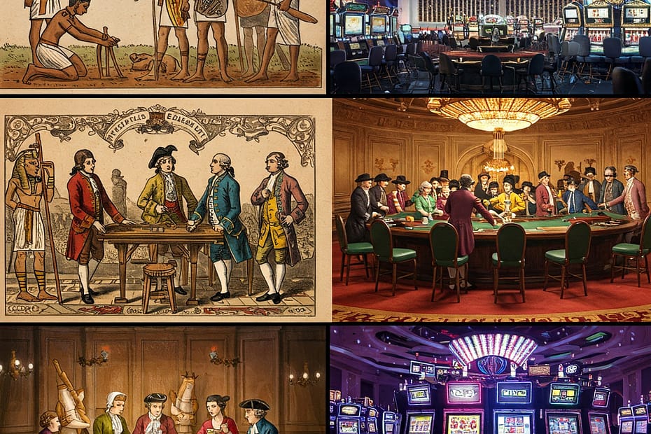 تاريخ الكازينو: رحلة عبر الزمن من البدايات المتواضعة إلى صروح الترفيه الحديثة